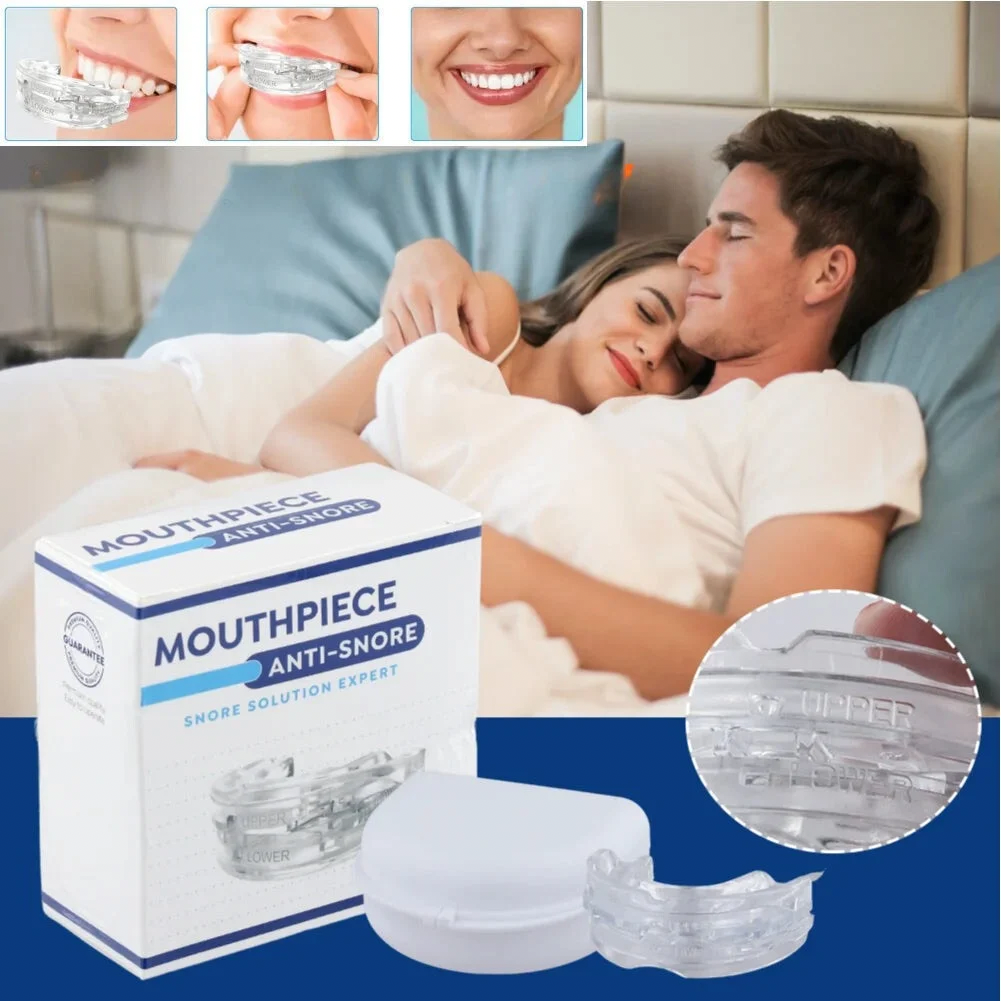 Protector Bucal de Silicona SILENT SLEEP 3 en 1 - Antirronquidos, Anti Apnea y Antibruxismo